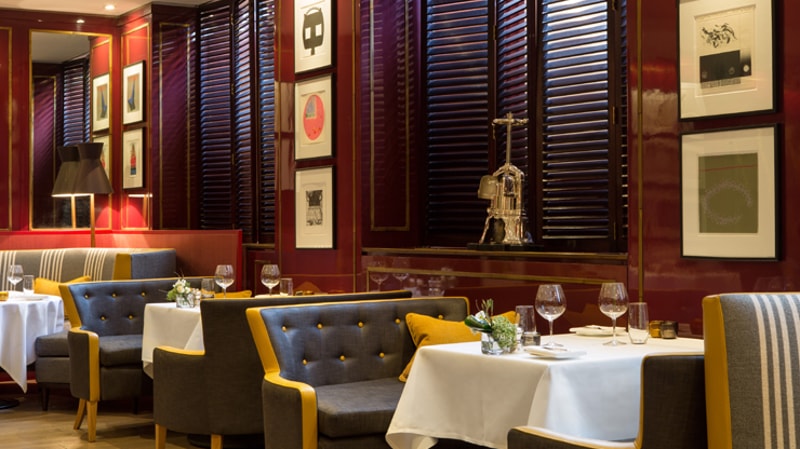 Number One dinner menu for two with glass of Champagne